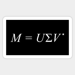 Singular Value Decomposition equation Sticker